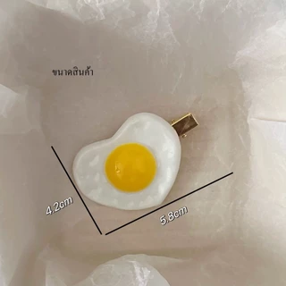 พร้อมส่ง🇹🇭 ราคา/ชิ้น B077 กิ๊บติดผมไข่ดาว หัวใจ วาเลนไทน์ Valentine เครื่องประดับผม กิ๊บปากเป็ด