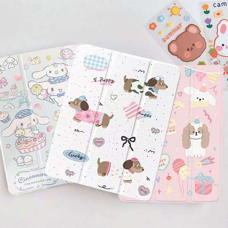 for เคสไอแพด Gen9 Gen8 th7 เคสไอแพดเจน 10  เคส Air3 Pro Gen6 Gen5 พร้อมช่องเสียบปากกาฝาหลังใส กรณี Air4Air5 air6 Air11