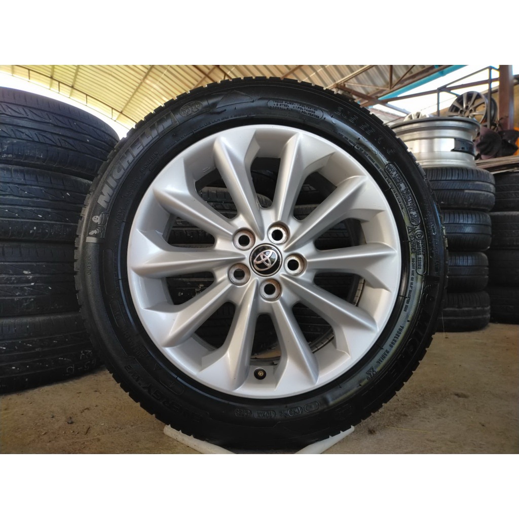 แม็กโตโยต้า ขอบ16 สีเดิม พร้อมยางมิชลิน 205 55 16 ปี23 ยางสวยทุกเส้น ใส่อัลติสเฟียสต้า วิช พรุส