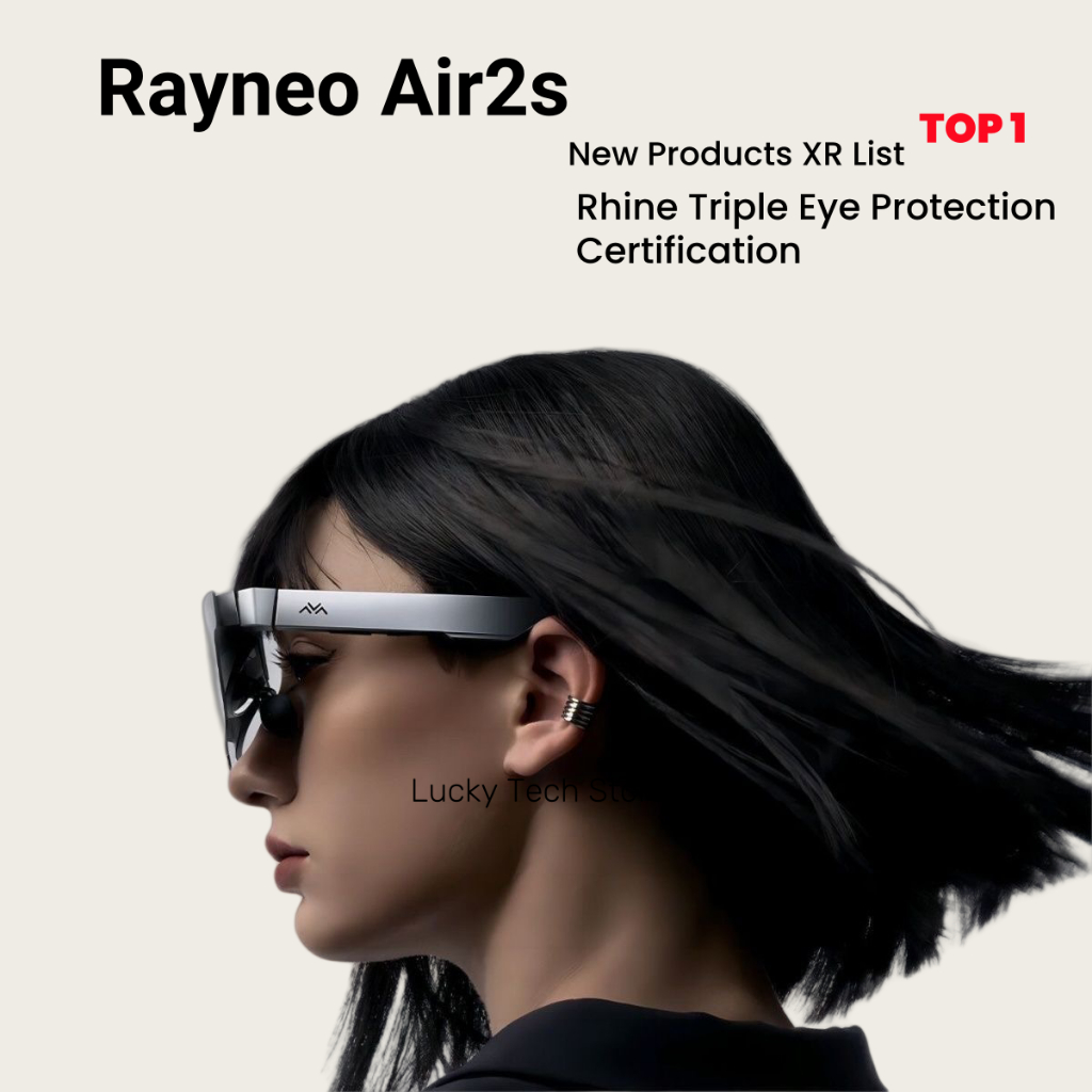 【New Arrival】Rayneo TCL Air 2S Air3Spro สมาร์ท AR แว่นตา 201 นิ้ว Micro OLED หน้าจอจอแสดงผล 120Hz Refresh Rate 3D HD