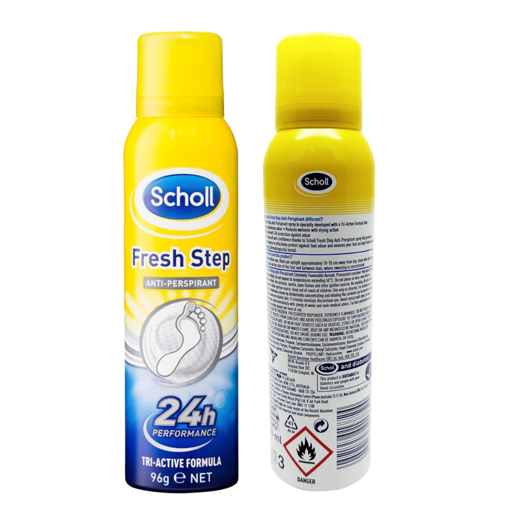 สกอลล์ เฟรช สเต็ป แอนติ-เพอสไปแรนท์ ฟุต สเปรย์ สเปรย์ระงับกลิ่นเท้า SCHOLL FRESH STEP ANTI-PERSPIRAN