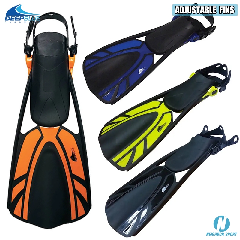 ตีนกบดำน้ำตื้น ยี่ห้อ DEEPBLUE รุ่น ADJUSTABLE FINS ราคา ถูกที่สุด ดีลบีเคเค