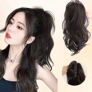 In Beauty วิกผมหางม้าสูงหยิกหางม้าผมหางม้าพร้อมคลิปกรงเล็บตรงวิกผมหางม้าวิกผมสําหรับผู้หญิง(ความยาว: ประมาณ 35 ซม)