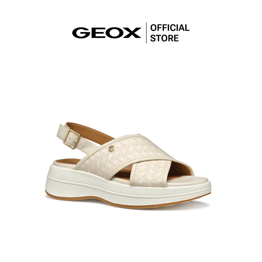 GEOX รองเท้าแตะผู้หญิง รุ่น D SPHERICA ECUB-3 S - PAPYRUS SS25 (D550VBC1122F_S5CMXX)