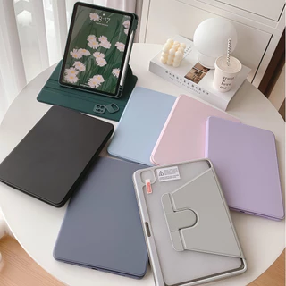 Gen11เคสfor ไอแพดหมุนได้360 ํตั้งได้ นอนได้ พร้อมช่องใส่ปากกา เคสfor ipad10 Gen7/8/9 Air4/5/Air6 Air7 Air8 mini6/7 pro11