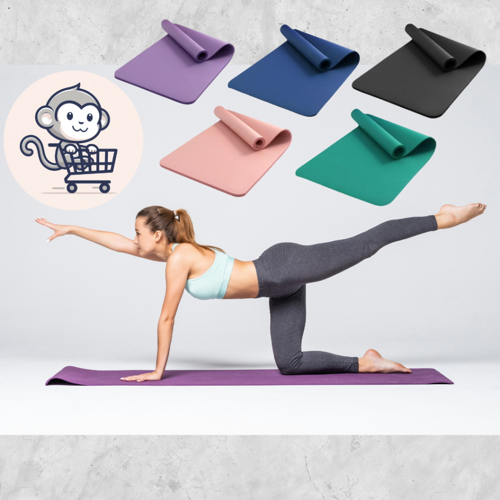 ยางสังเคราะห์ NBR เสื่อโยคะ หนาพิเศษ 8 มม. ปลอดภัย เป็นมิตรต่อสิ่งแวดล้อม Yoga mat