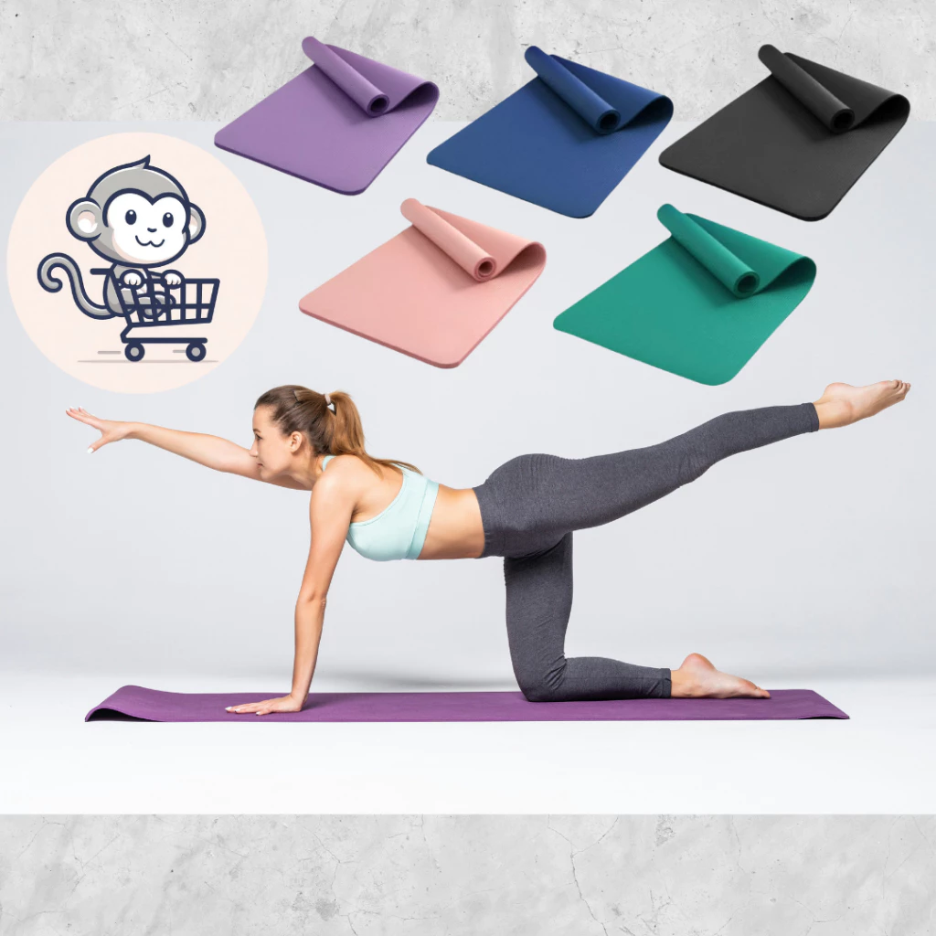 ยางสังเคราะห์ NBR เสื่อโยคะ หนาพิเศษ 8 มม. ปลอดภัย เป็นมิตรต่อสิ่งแวดล้อม Yoga mat