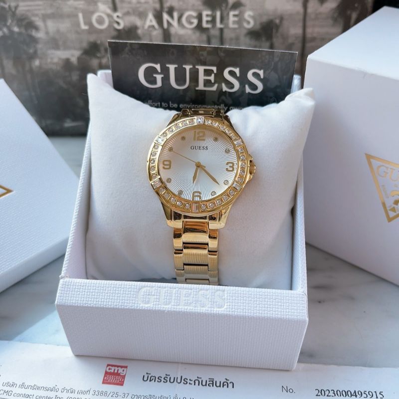 🌻มีช่องบอกวัน ,วันที่  ✨ นาฬิกา Guess U1349L2M NIGHT OUT GOLD