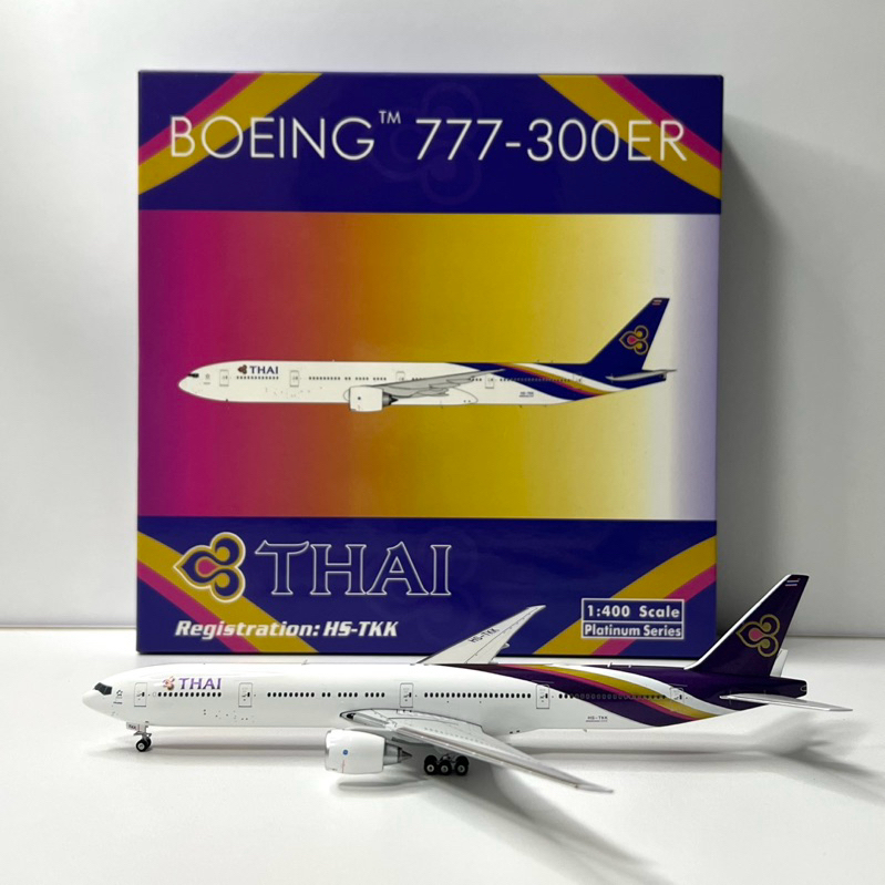 โมเดลเครื่องบิน Thai Airways การบินไทย B777-300ER HS-TKK [พร้อมส่ง]