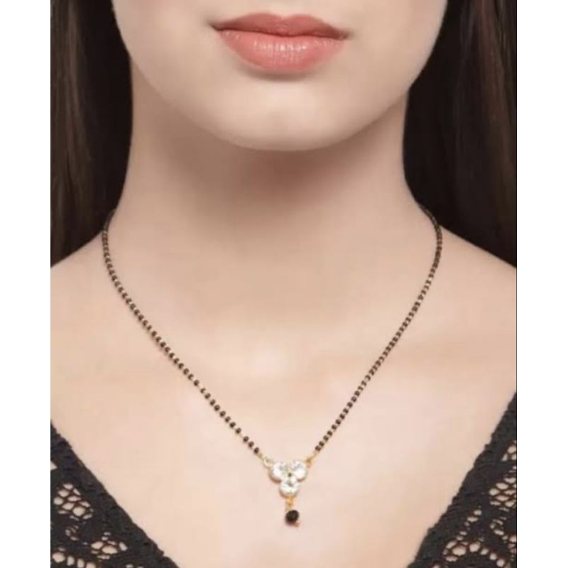 mangalsutra Indian chain nepali pote Traditional Necklaceสร้อยคอแบบอินเดีย Mangalsutra สไตล์เนปาล Po