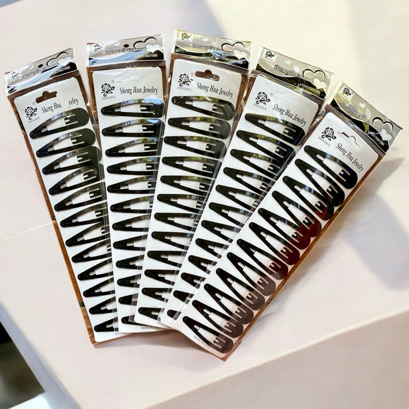 🌷12 แผง 🌷กิ๊บแปะจัมโบ้ แผง 12 ตัว ขนาด 7 cm.  12017