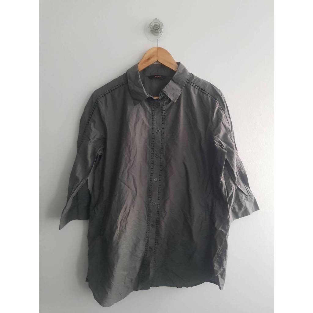 G-1เสื้อคอตตอนแต่งฉลุ hyungji 44/28