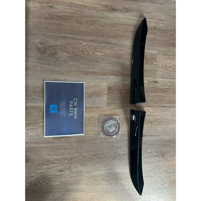 ของแต่ง คู่สเกริตข้างหลัง BMW F30 G20 G30 สีดำเงา