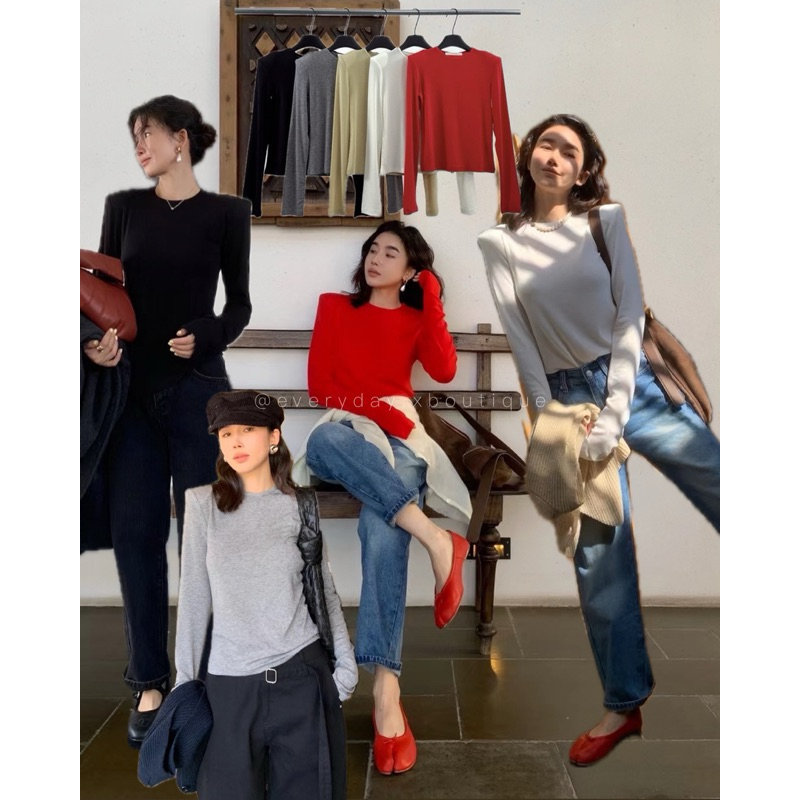 𝗗𝗔𝗜𝗟𝗬 𝗕𝗔𝗦𝗜𝗖 𝗧𝗢𝗣 (350฿) คอลนี้เรียบๆดูแพลน แต่ได้ใจสุดๆ เพราะเป็นไอเท็มที่ทุกบ้านต้องมีติดตู้จริงๆ onseason