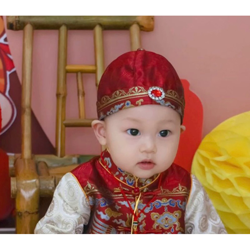 🇹🇭พร้อมส่งจากไทย🇹🇭 เซ็ทตรุษจีนเด็กผู้ชาย ชุดตรุษจีนเด็ก เสื้อคอจีนเด็ก - รูปที่ 4