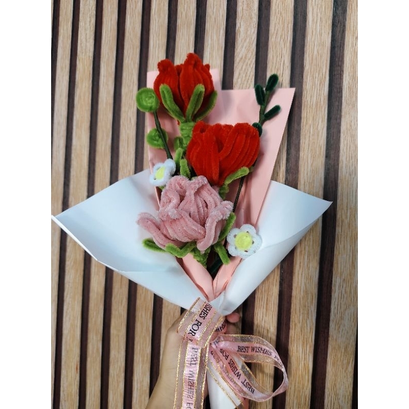 ดอกไม้ลวดกำมะหยี่Diy