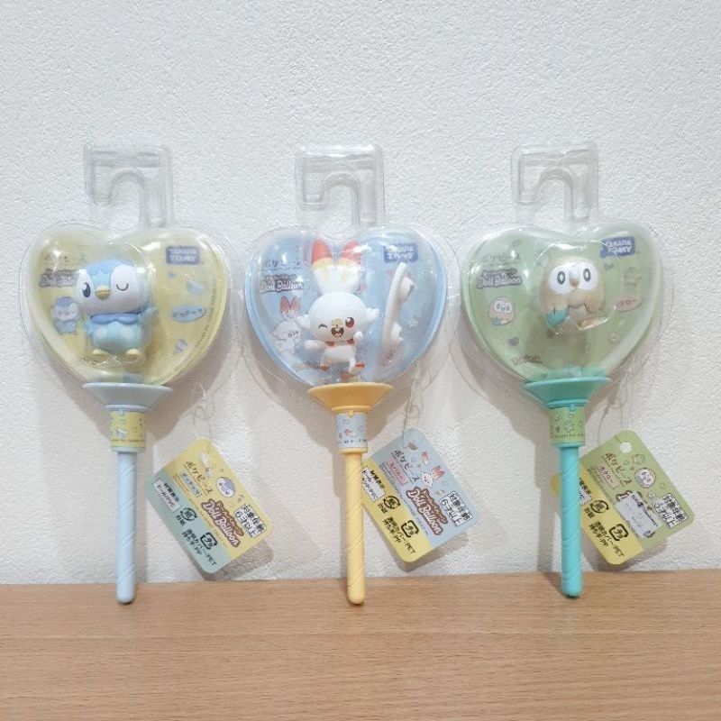 Takara Tomy Pokemon Pokepeace Doll Balloon โพจจามะ Piplup / ฮิบานี Scorbunny / พิคาชู Pikachu/ เนียส