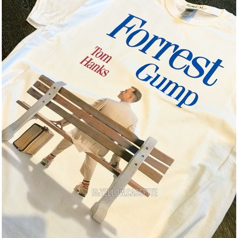 เสื้อยืดลาย Forrest Gump ปรินท์ DTG จมลงเนื้อผ้าใช้ผ้า Gildan จาก USA