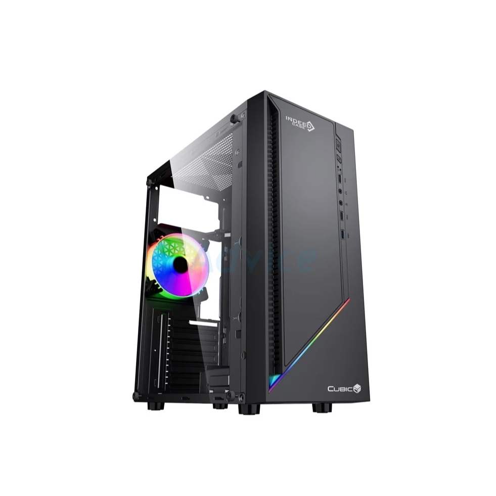 ATX CASE (NP) CUBIC INDEED RGB BLACK