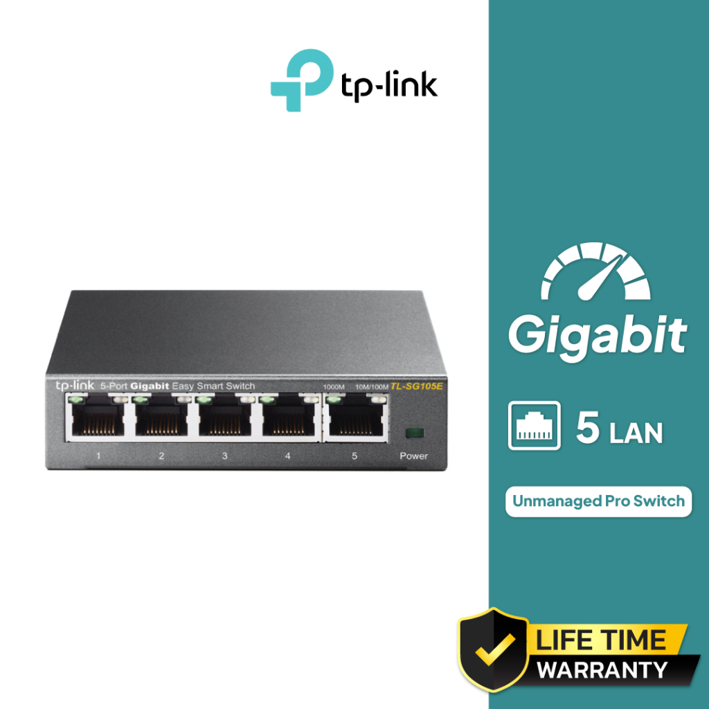 TP-Link 5-Port Gigabit Unmanaged Pro Switch รุ่น TL-SG105E
