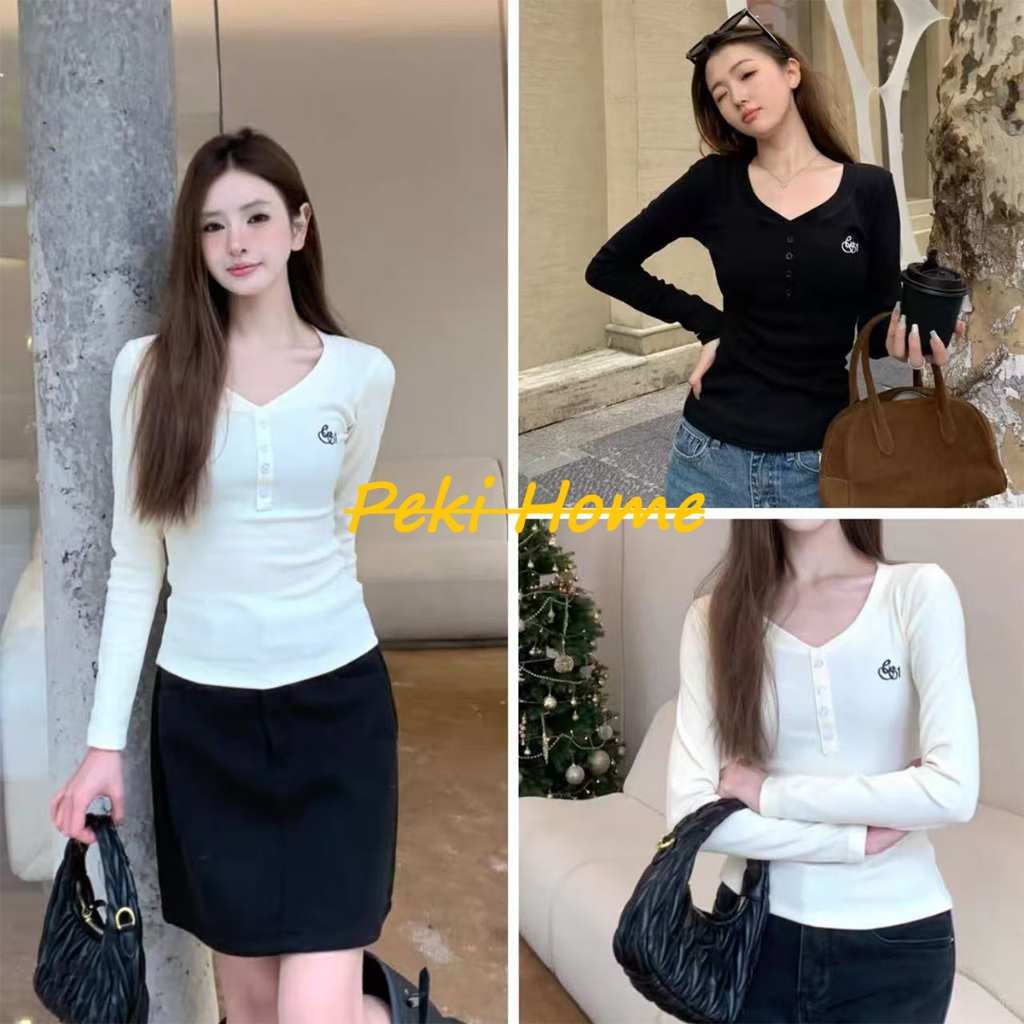เสื้อแขนยาว ผ้าปักลาย ทรงเข้ารูป มีหลายสี