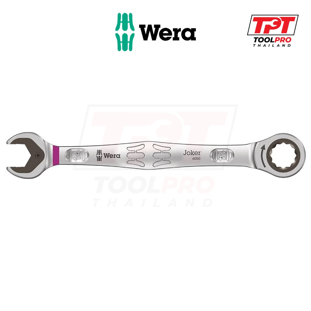 Wera ประแจแหวนฟรีข้างปากตาย 14mm, Joker 6000 Combination Ratchet Spanner (05073274001)
