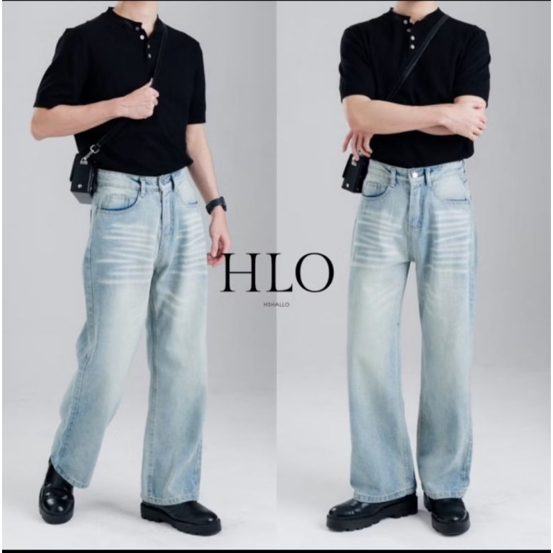 กางเกงยีนส์ขากระบอกตรง รุ่น HLO.DENIM By HLO <ซื้อมาใส่ไม่ได้> ของใหม่ค่ะ <ไซส์ XL>