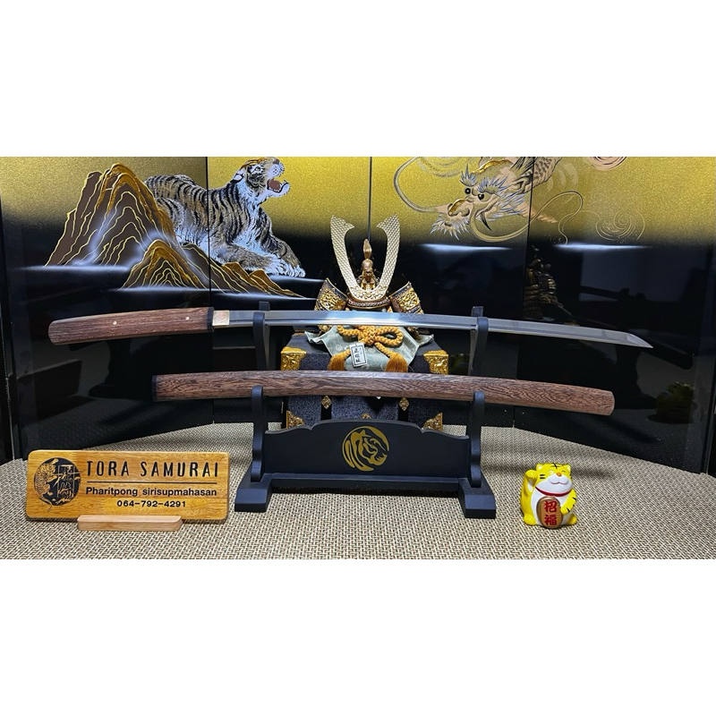 ชิราซายะ 8 เหลี่ยม ไม้ชิงชัน ขนาดคาตานะ T10 🐯Tora Samurai🐯