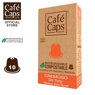 Nespresso Compatible Coffee Capsule - Cafecaps (1 Box X 10 Caps) | กาแฟแคปซูล รวมรส