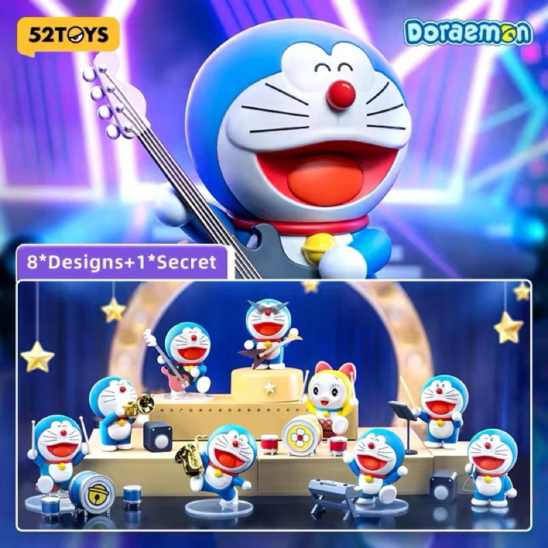 ลิขสิทธิ์แท้ 52TOYS Almighty Doraemon Raising Concert Storm Series คอนเสิร์ต ดนตรี โดเรม่อน กล่องสุ่ม(แบบเลือกตัว)จากกทม