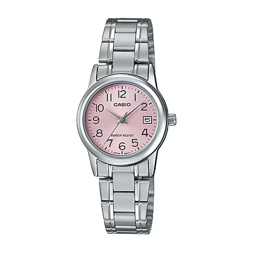 Casio นาฬิกาข้อมือผู้หญิง สแตนเลส รุ่น LTP-V002D,LTP-V002D-7B,LTP-V002D-1A,LTP-V002D-7A,LTP-V002D-4B
