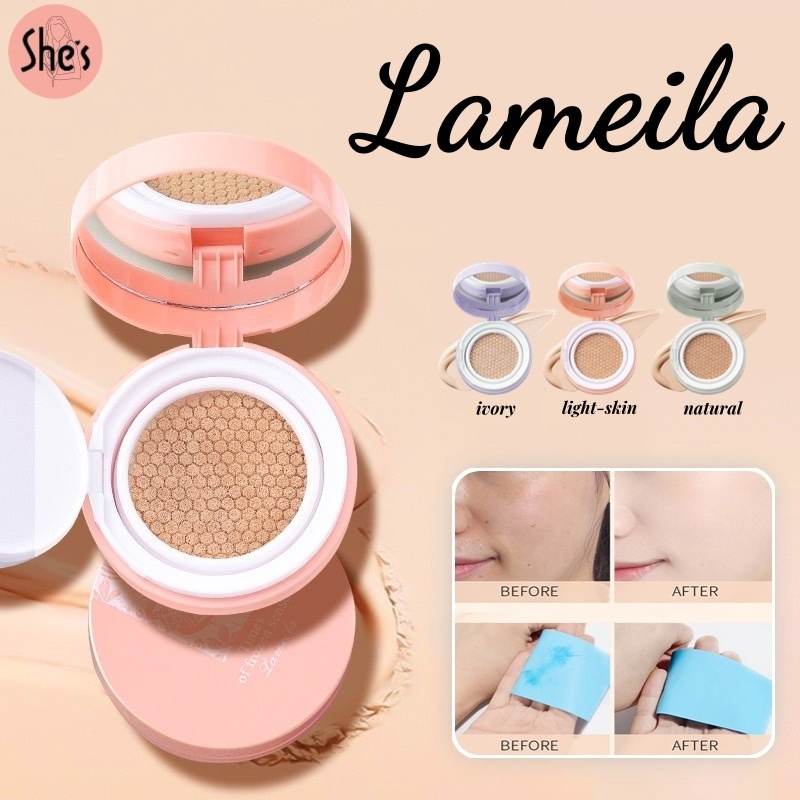 LAMEILA คุชชั่นคุมมัน รองพื้น CC คุชชั่น รองพื้นปกปิด บีบีครีม กันแดดกันน้ำกันเหงื่อ ปกปิดดีเยี่ย ปกปิดดีเยี่ย