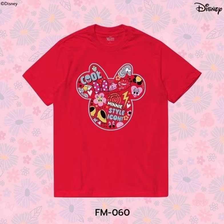 เสื้อDisney ลาย Minnie mouse สีแดง ลิขสิทธิ์แท้ ( FM-060 )