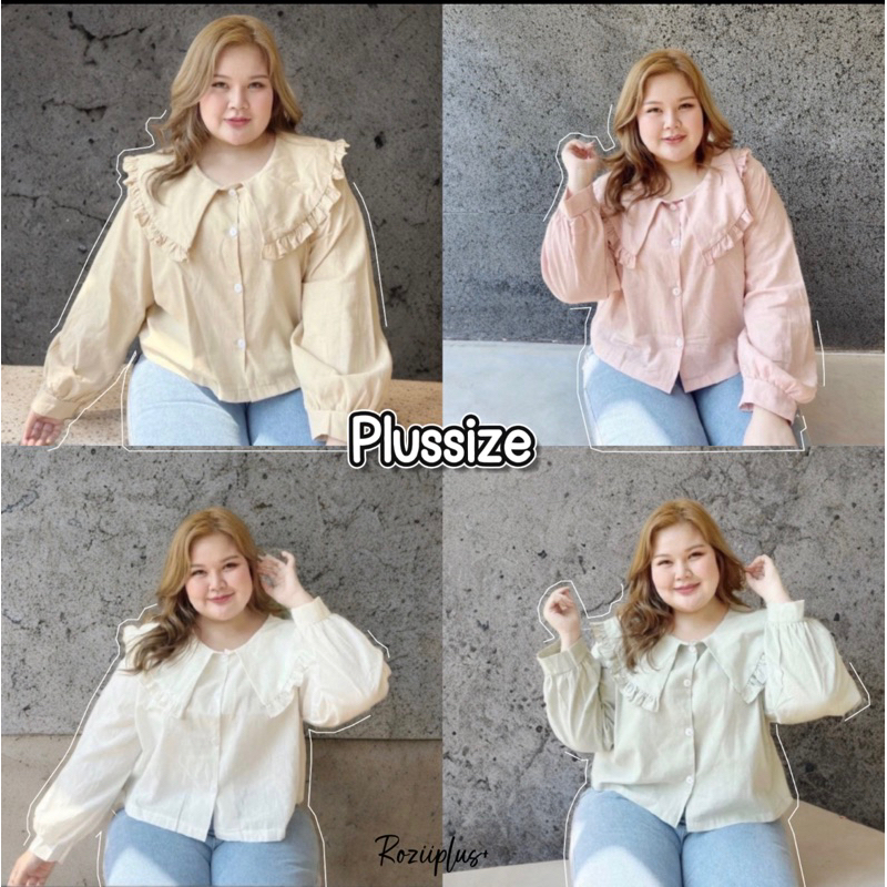 𝙋𝙡𝙪𝙨𝙨𝙞𝙯𝙚 เสื้อลินินแขนยาว แต่งปก แขนยาว สอบถามก่อนสั่งซื้อ