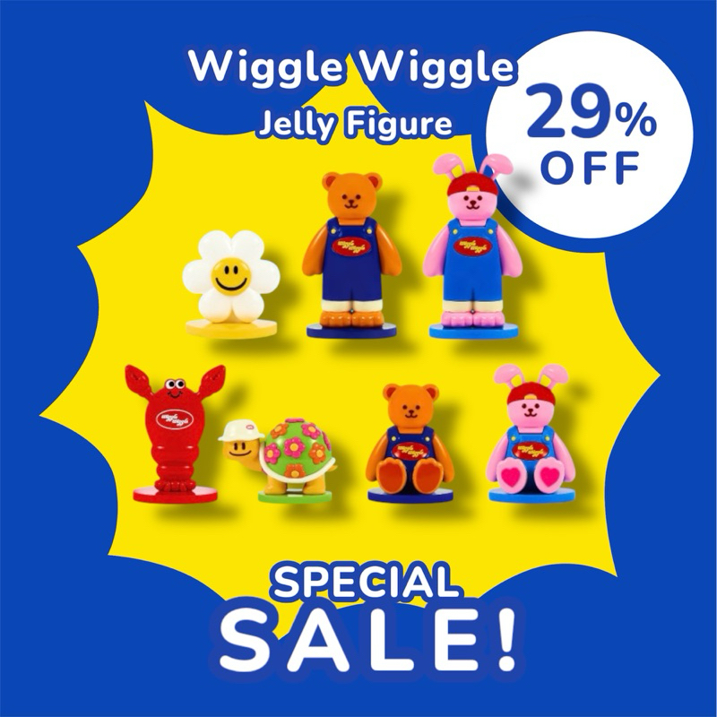 ✅ ขายดี Wiggle Wiggle Jelly Figure ตุ๊กตาเจลลี่น่ารัก มีฐานตั้ง เนื้อพีวีซีแข็งปนนุ่มน่าสัมผัส