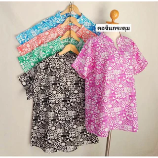เสื้อไหมอิตาลีสาวอวบ เสื้อคุณแม่ อกประมาน 42-44 นิ้ว