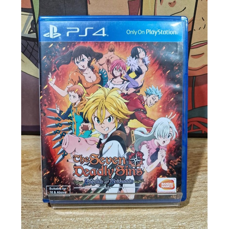แผ่นเกมส์ Ps4 (PlayStation 4)  เกมส์ The Seven Deadly Sins Knights of britannia.