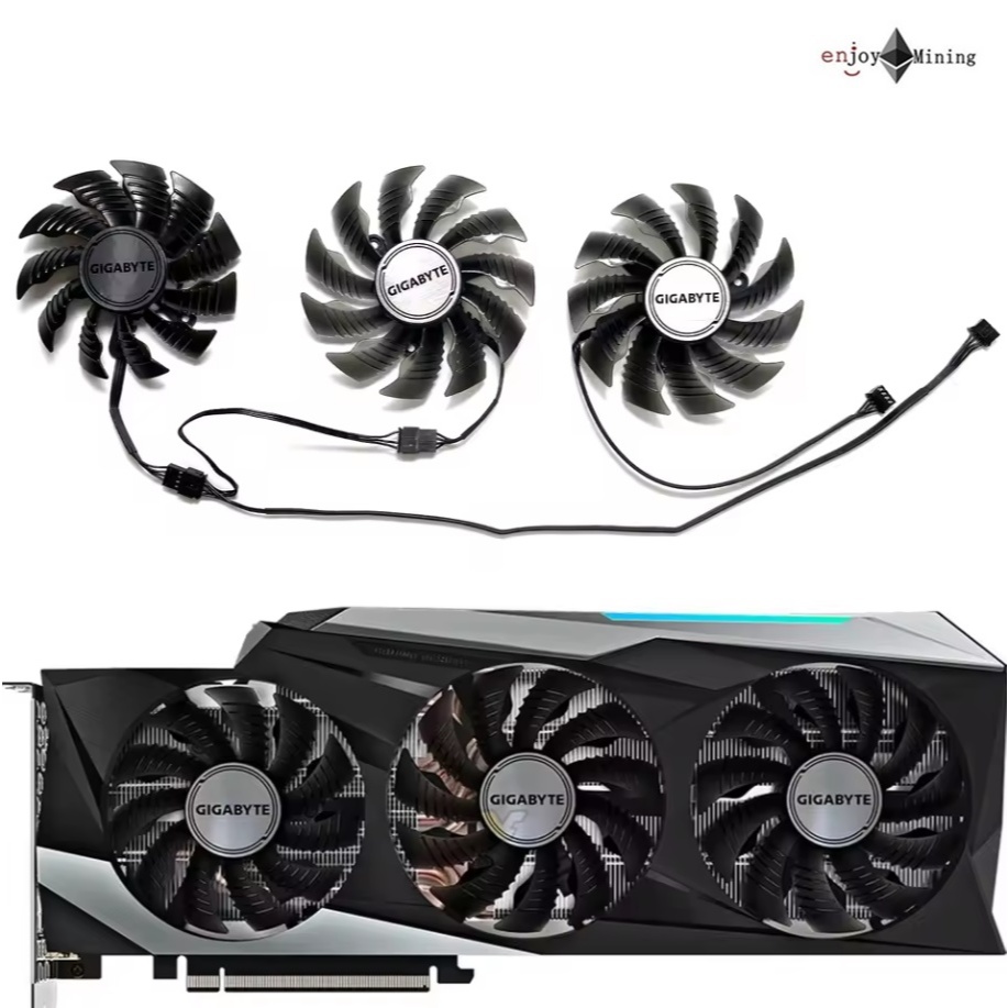 พัดลมการ์ดจอ GIGABYTE GeForce RTX 3080 3080Ti 3090 GAMING Magic Eagle Original Graphics Card Fan