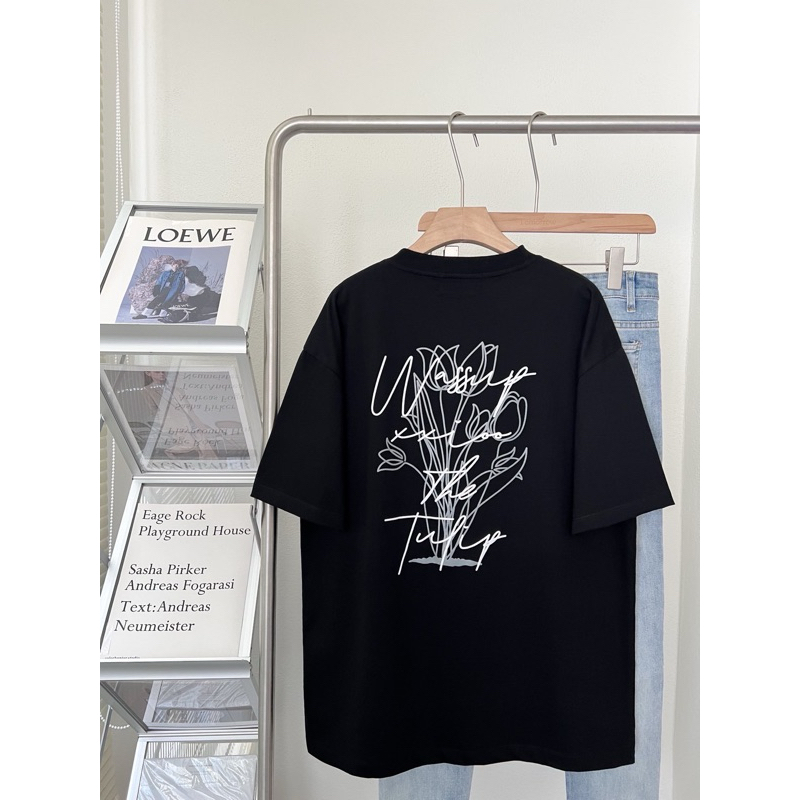 tomorrow. เสื้อยืด Oversize ผ้าหนานุ่ม ลาย Tulip