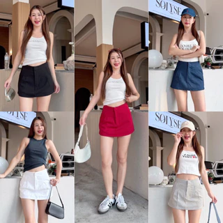 BOGiE w SKiRT 🍒กระโปรงเอวต่ำ (กป.รอบตัว) มีกางเกงด้านใน