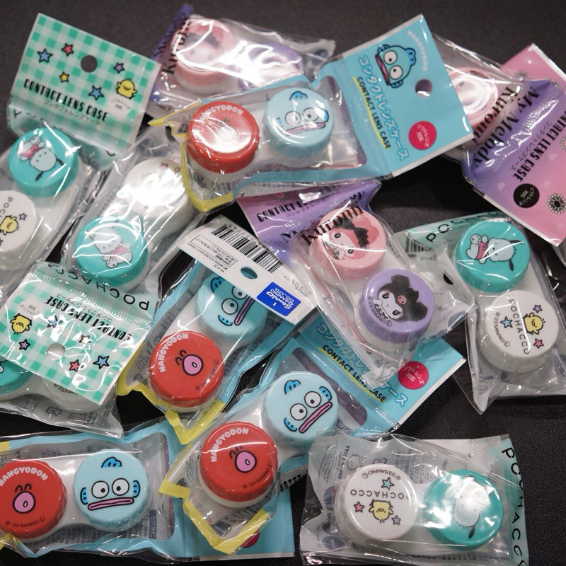 A20🇯🇵 (มีหลายลาย!!) ตลับใส่คอนแทคเลนส์ contact lens case ลายPocchaco Sanrio Marieมารี แมวเหมียวพเนจร ลิขสิทธิ์แท้จาก🇯🇵🇯🇵