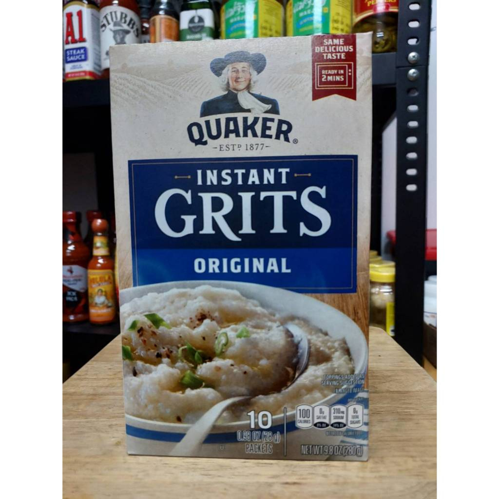 Quaker Instant Grits,มี 2 รสให้เลือก รส Original และ รส Butter 280g.🍵🍵 เควกเกอร์ ออริจินัล กริทส ข้าวสาลีสำเร็จรูป🌼🌼