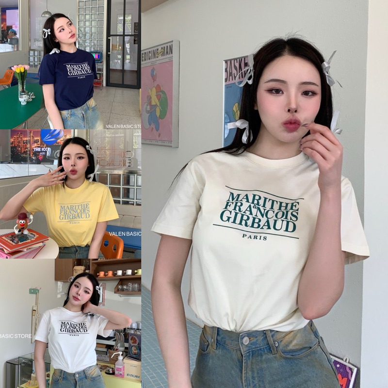 พร้อมส่ง👕Marithe - W Classic เสื้อยืดสุดฮิตเนื้อผ้าดีมาก ดูป้ายTAGก่อนกดสั่งมีป้ายVALENและLOL