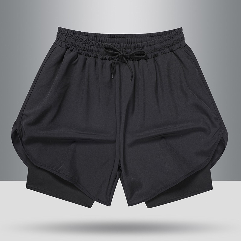 กางเกงขาสั้น ผช กางเกงกีฬา กางเกงบอล กางเกงว่ายน้ำ ผ้า2ชั้นทำจากเรยอน แห้งเร็ว ระบายอากาศได้ดี และยืดหยุ่น - รูปที่ 4