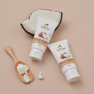 Tropicana | ทรอปิคานา ครีมน้ำมันมะพร้าว บำรุงมือ กลิ่น COCONUT | Non Paraben 50 G