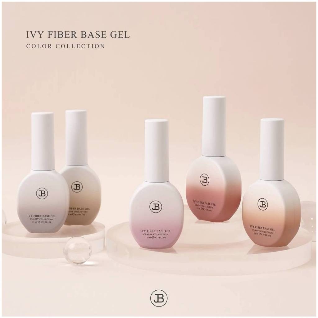JinB🇰🇷IVY Fiber Base gel 11ml. ตัวเลือก 6สี เบสเจลผสมเส้นไย มีสีในตัว ของแท้จากเกาหลี🇰🇷