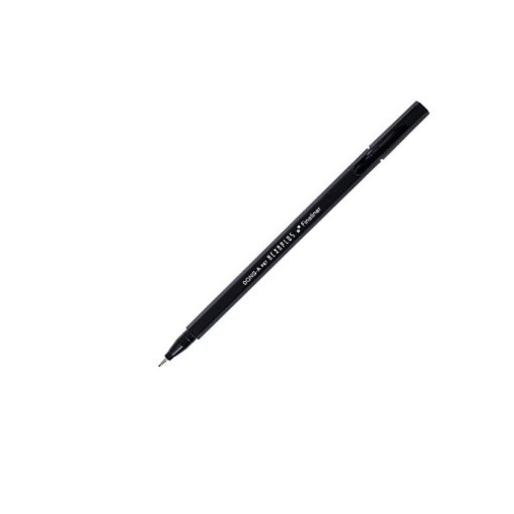 ปากกาหมึกซึม ปากกาตัดเส้น หัวเข็ม  Dong-A Hexaplus Fineliner สีดำ ( จำนวน 1 แท่ง)