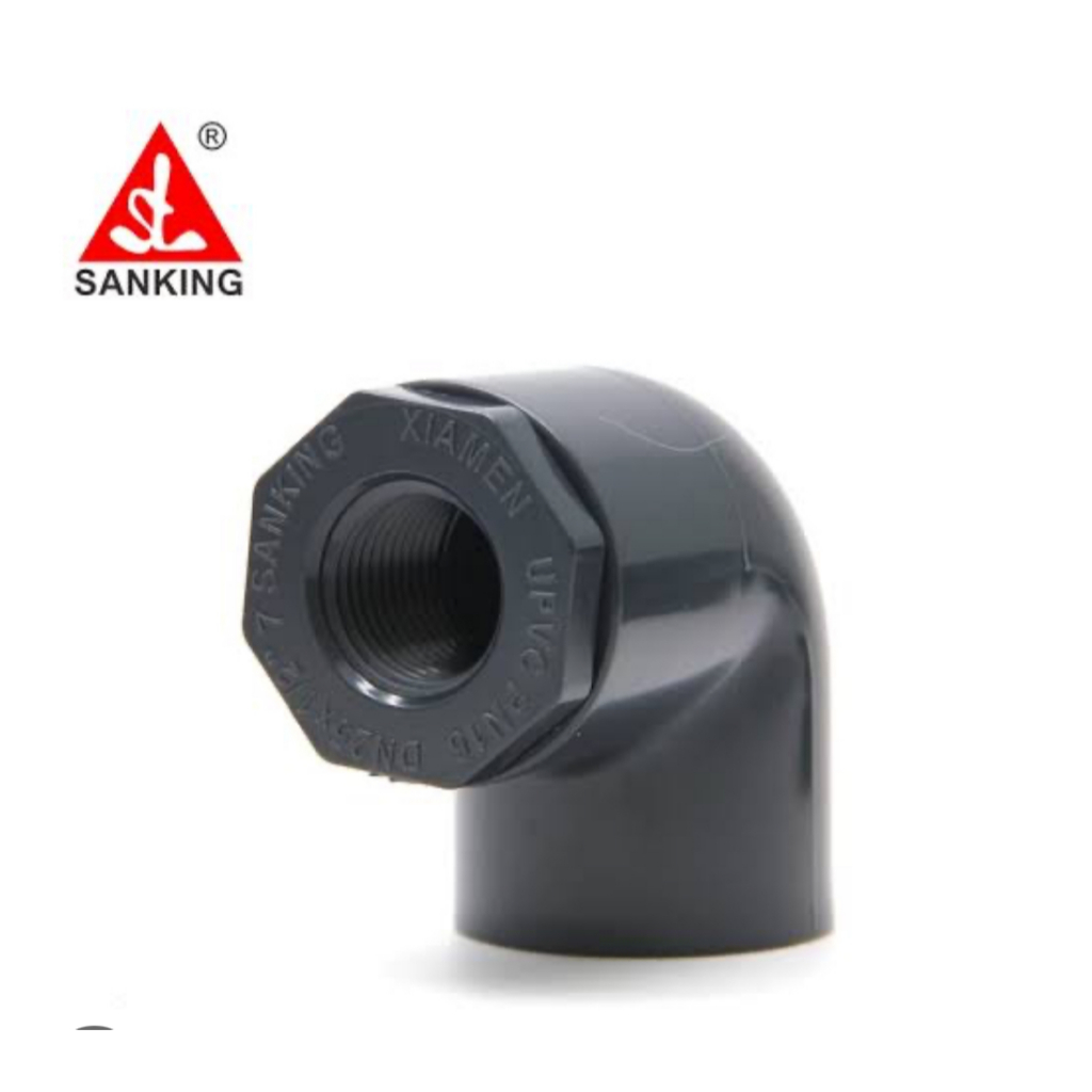 (New)Sanking Female Reduce Bushing U-PVC (หน่วยDNไม่ใช่หน่วย sch 80) ข้อลดสอดในข้อต่อ เกลียวใน 1 ด้าน