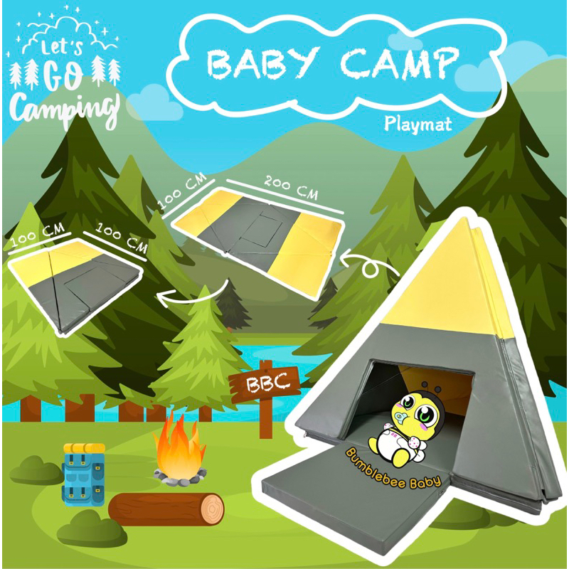 เบาะรองคลาน แผ่นรองคลาน แบบแปลงร่าง รุ่น BABY CAMP (BUMBLEBEE BABY)