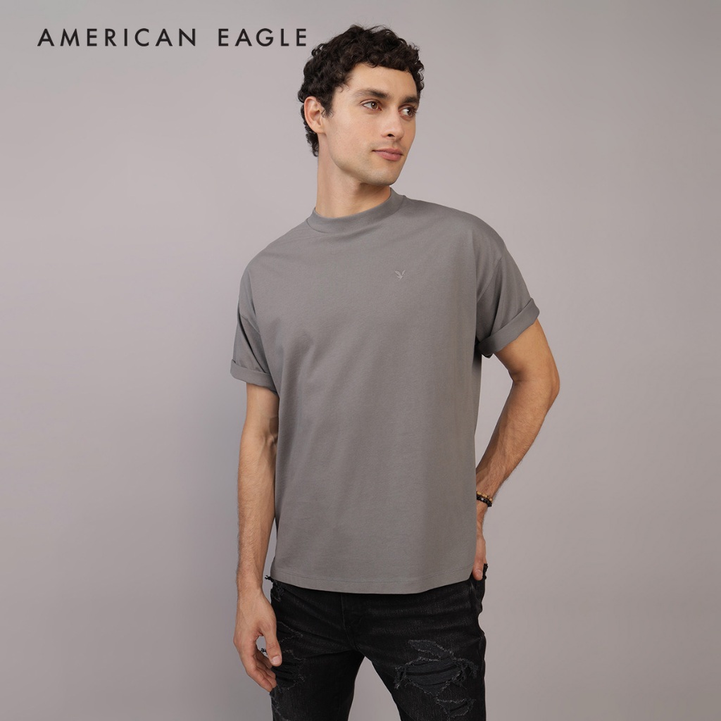 American Eagle Oversized Crew Neck T-Shirt เสื้อยืด ผู้ชาย คอกลม (NMTS 017-3664-986)